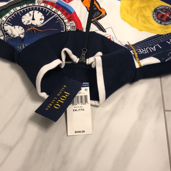 NWT Men’s Polo Ralph Lauren Full Zip Sweatshirt - Picture 8 of 8